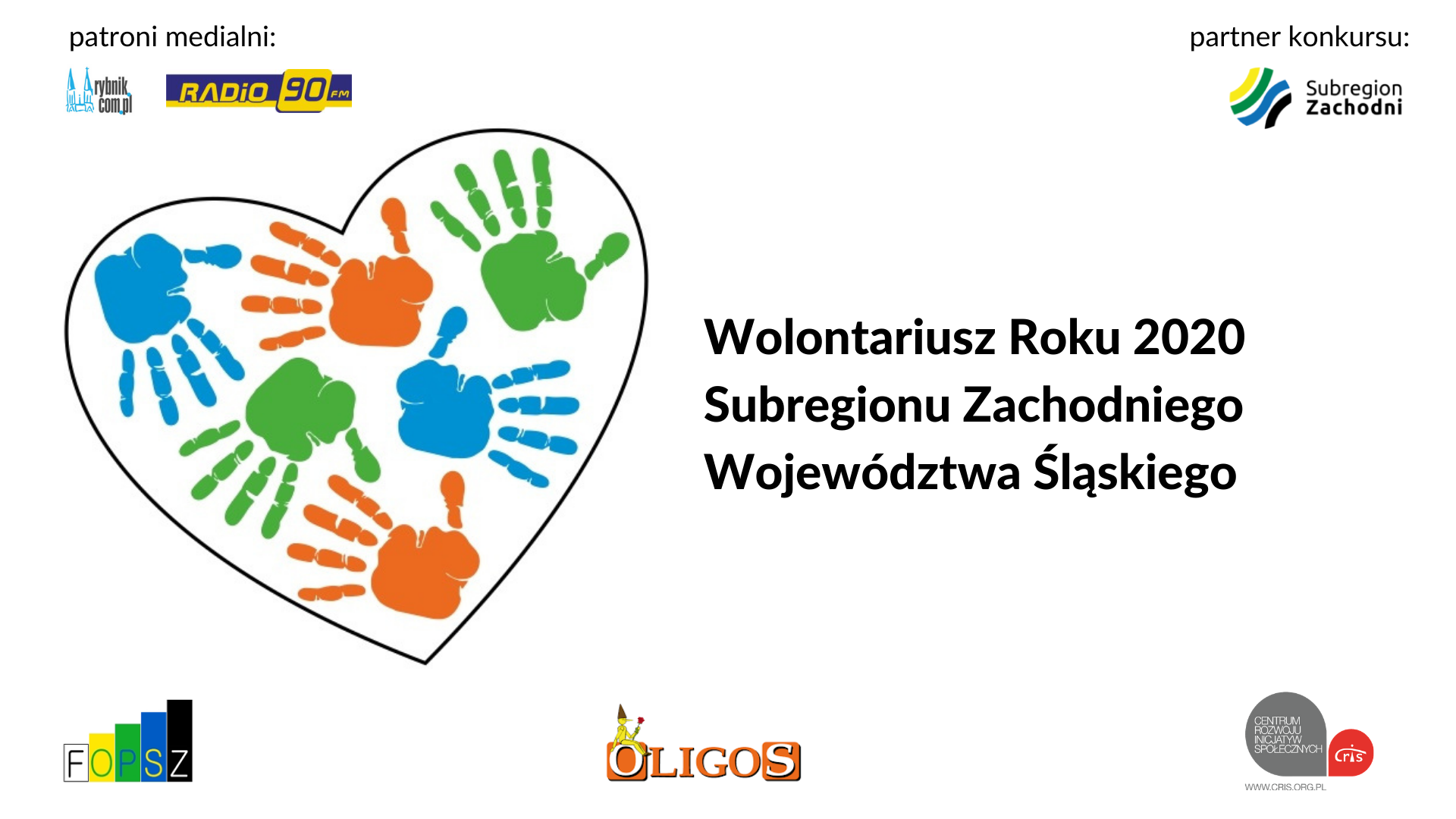 Wolontariusz Roku 2020 Subregionu Zachodniego Województwa Śląskiego