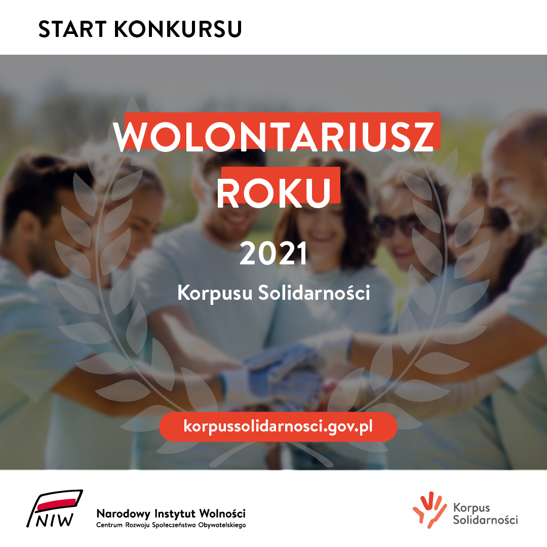 Konkurs Wolontariusz Roku Korpusu Solidarności 2021