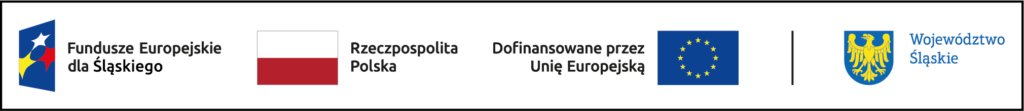 Logotypy programu Fundusze Europejskie dla Śląskiego 2021–2027: Fundusze Europejskie, Rzeczpospolita Polska, Unia Europejska oraz Województwo Śląskie.